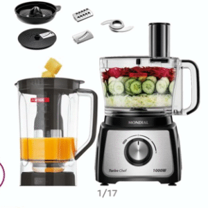Multiprocessador de Alimentos Mondial Preto